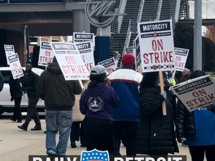 On the Detroit casino picket line