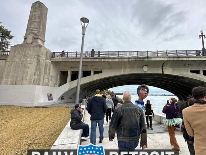 Featured image for the Sam Woll tragedy // Riverwalk connects to Belle Isle // Lions MNF prediction podcast.