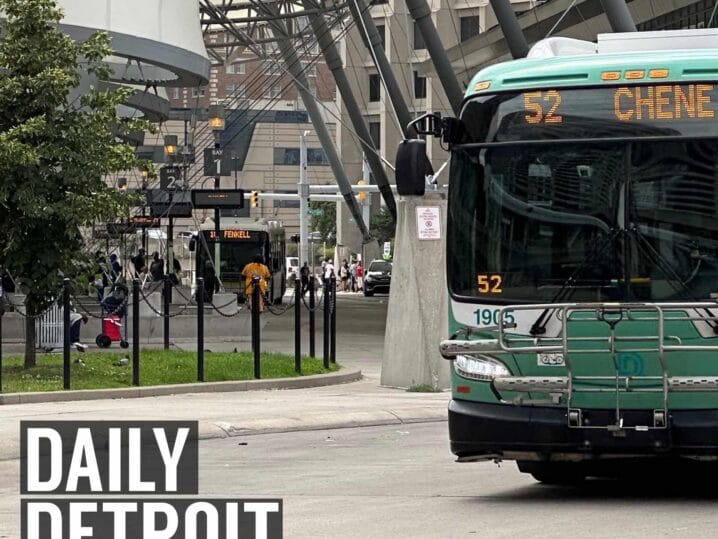 Featured image for the Stranded at the stop: Metro Detroit's bus driver shortage crisis (ft. Megan Owens, TRU) podcast.