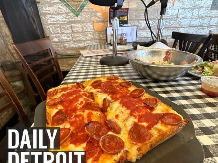 Featured image for the Happy National Detroit-Style Pizza Day! podcast.